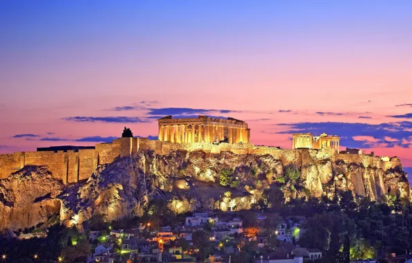 A View Of Historic Parthenon Temple With A Woman Looking In Background  Wallpaper Image For Free Download - Pngtree