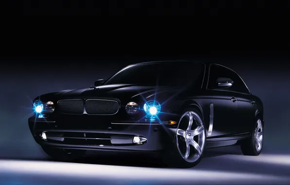 Concept, black, Jaguar, the concept, Jaguar, the front, 2003, Eight
