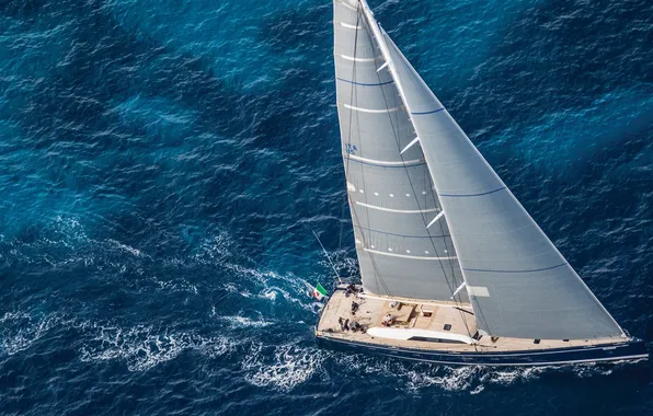 Sea, movement, race, sport, team, sails, the crew, regatta