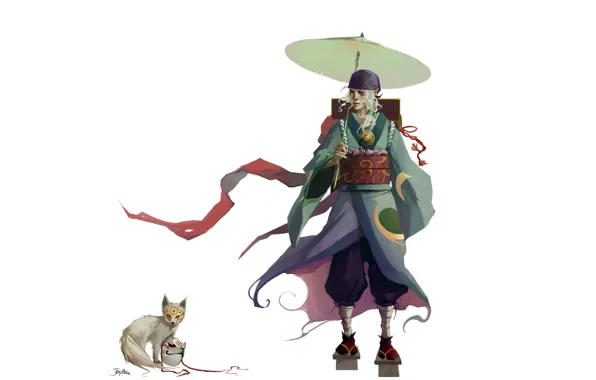 Anime, art, guy, mononoke