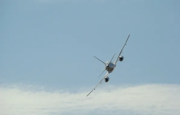 The sky, the plane, dry, Russia., Sukhoi Super Jet 100, Zhukovskiy