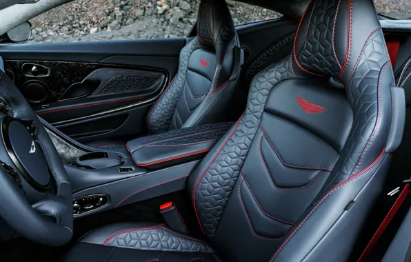 Aston Martin, DBS, Superleggera, salon, 2018