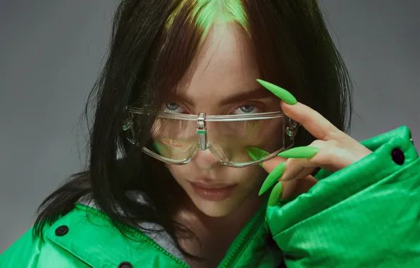 Glasses, nails, celebrity, Singer, Billie Eilish, Billy Iles