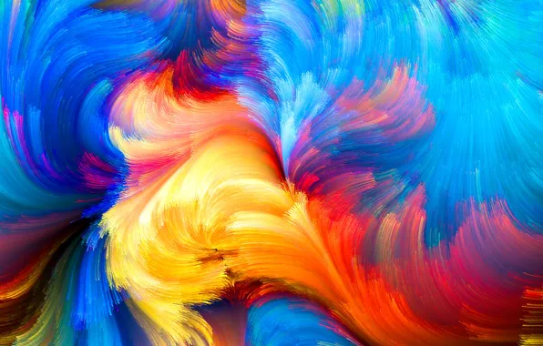 Picture colors, colorful, abstract, rainbow, splash, painting
