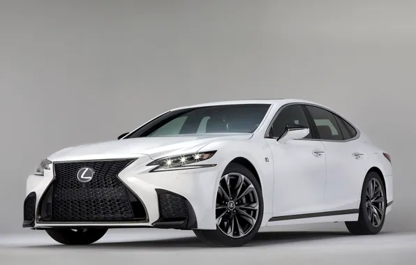 Picture car, Lexus, logo, Lexus LS 500 F SPORT