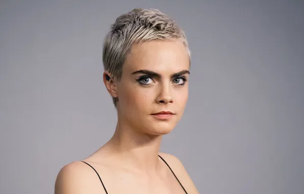 Look, background, portrait, blonde, beauty, Cara Delevingne, Cara Delevingne