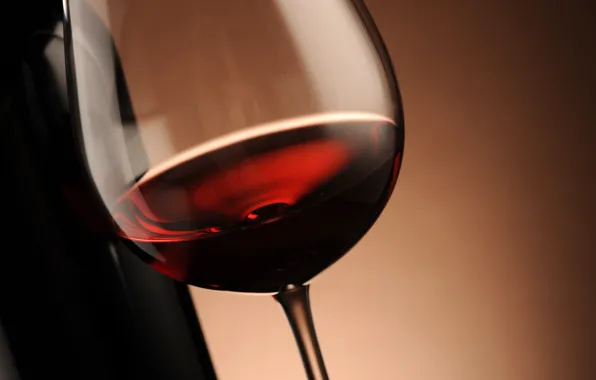 Glass, macro, reflection, wine, red, glass, bottle