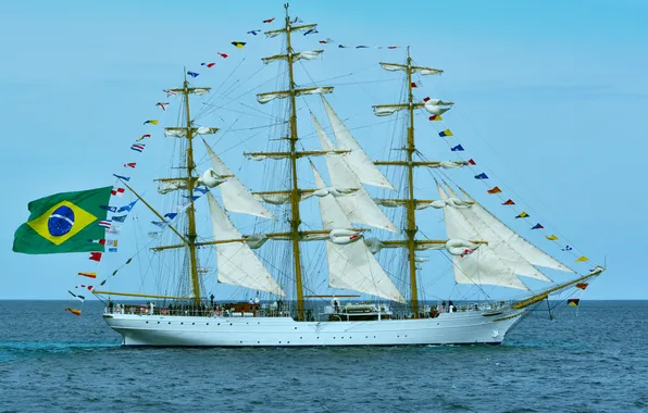 Brazilian Navy, training sailboat, Cisco Branco