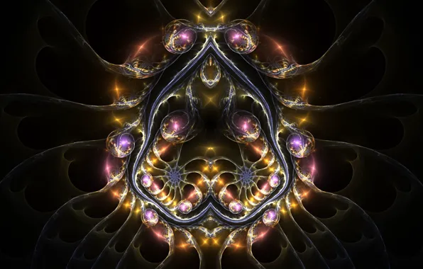 Picture abstraction, the dark background, art, ornament, Wallpaper from lolita777