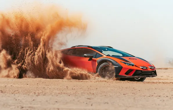 Lamborghini, dust, lambo, Huracan, Lamborghini Huracan Sterrato