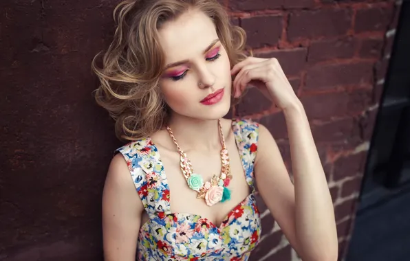 Model, portrait, makeup, Alena Emelyanova