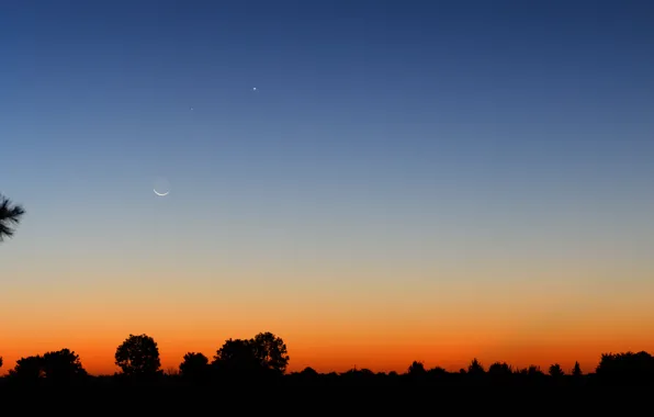 The moon, Mercury, Venus, Argentina
