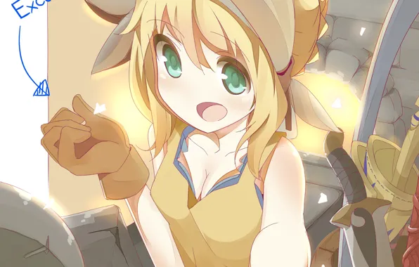Smile, girl, Saber, Fate / Grand Order