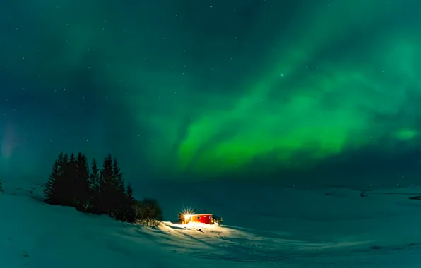 Picture Nature, Aurora, Winter, Landscape, Iceland, Travel, Cold, Wonderful