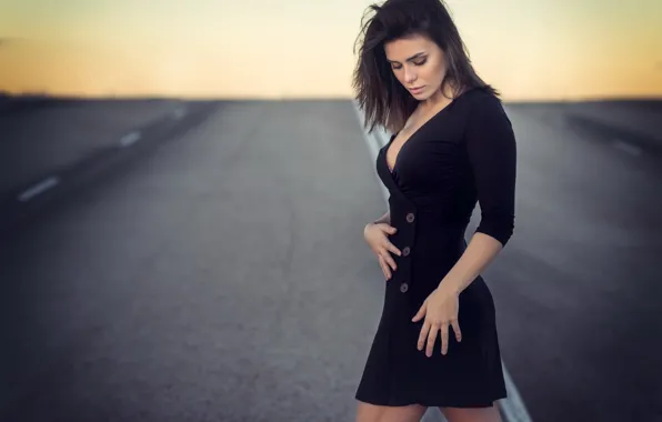 Road, girl, Paula