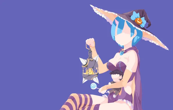 Minimalism, hat, doll, Halloween, From scratch, REM, Re: Zero Kara Hajime Chip Isek Or Seikatsu, …