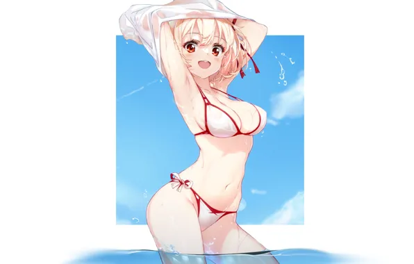 Picture girl, white, hot, sexy, wet, sea, ocean, boobs