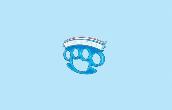 Picture Minimalism, Humor, Art, Knuckles, Toothpaste