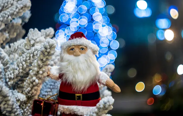 Background, holiday, new year, Santa Claus