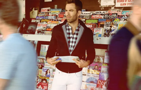 Newspapers, actor, male, chris pine