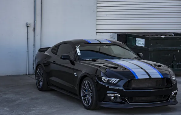 Mustang, ford, black