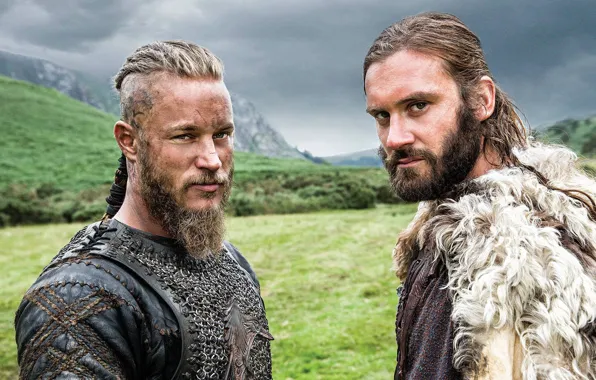 Picture the series, warriors, drama, Vikings, historical, The Vikings, Travis Fimmel, Clive Standen