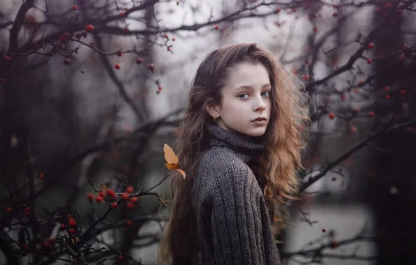 Picture look, girl, Sergey Piltnik