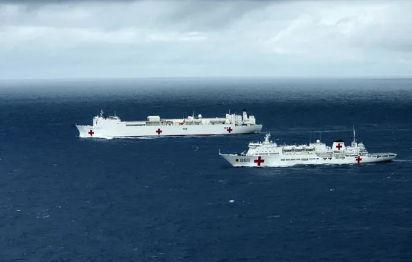 Sea, ships, hospital, USNS Mercy, Peace Ark, (T-AH 19), (T-AH 866)