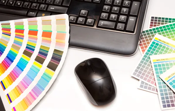 Picture colors, notebook, decoration, mouse