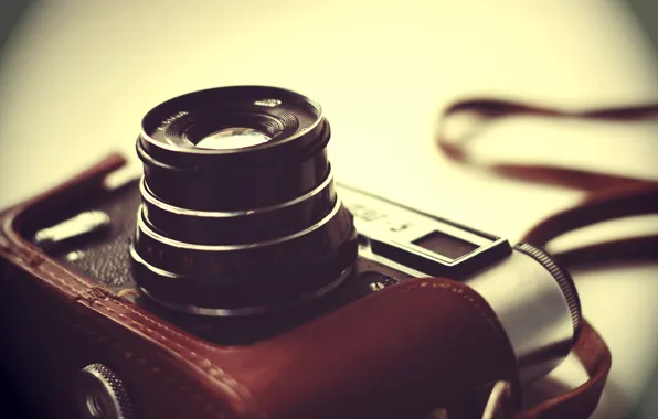 Picture background, blur, the camera, lens, case, Soviet, single lens reflex cameras, Fed-5