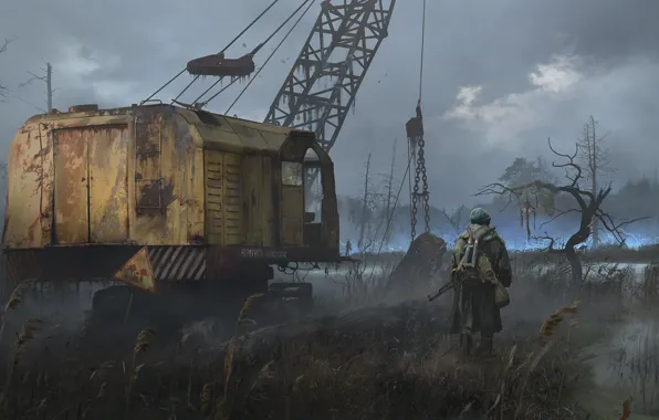 Swamp, art, Stalker, Stalker, anomaly, art, the dead marshes
