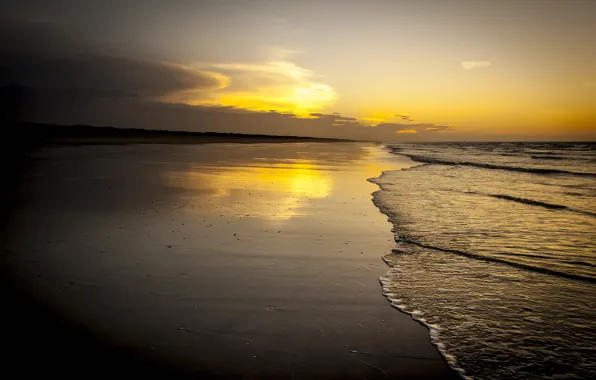Sea, the sky, clouds, landscape, nature, sky, sea, landscape