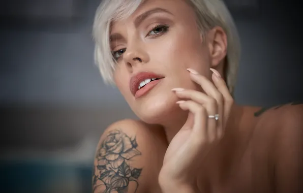 Picture girl, face, model, Martin Fuhrmann