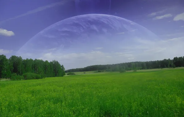 Picture space, fiction, Another planet