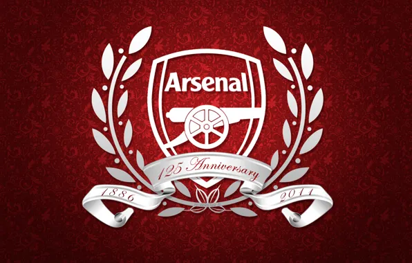 White, red, football, club, coat of arms, arsenal wallpapers