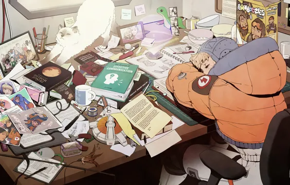 Mess, sleep, game art, apex legends, Wattson