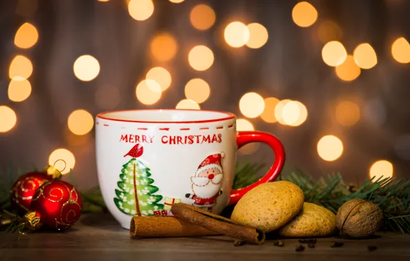 Picture decoration, New Year, cookies, Christmas, Cup, Christmas, cup, Merry Christmas