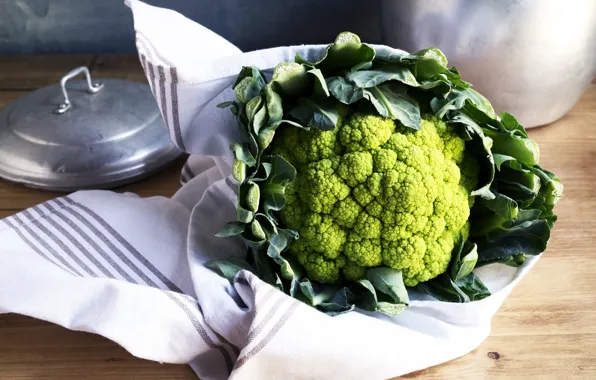 Picture towel, cabbage, cauliflower