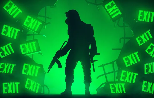 Weapons, soldiers, output, exit