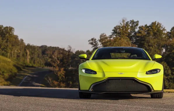 Aston Martin, Vantage, front view, 2018