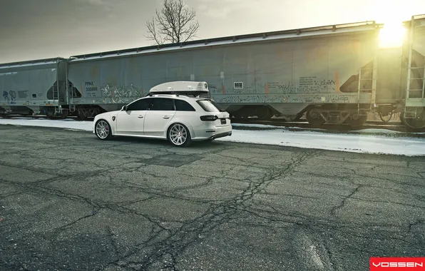 The sun, Auto, Machine, AUDI, Auto, Vossen, Wheels