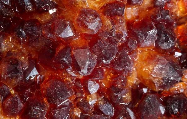 Crystals, amber, mineral