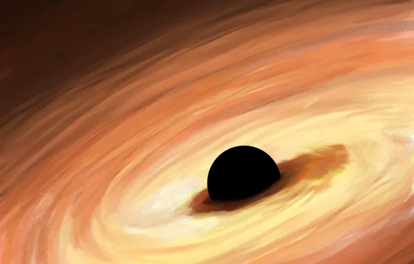 Space, art, stars, galaxy, digital art, artwork, Black hole