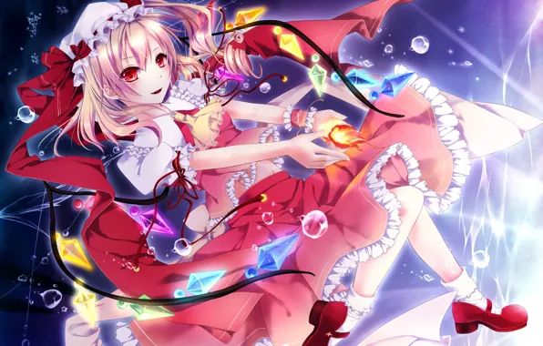 Drops, fire, magic, wings, socks, crystals, cap, ruffles