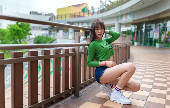 Picture summer, girl, face, style, legs