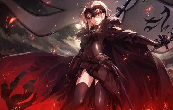 Picture anime, Fate / Grand Order, The destiny of a great campaign, sword, girl, art