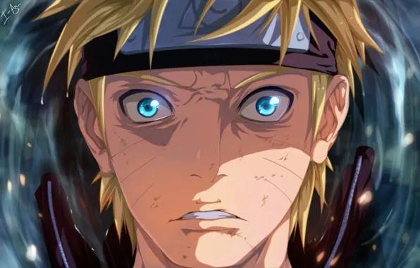 Face, anime, art, guy, Naruto, Naruto, Naruto Uzumaki