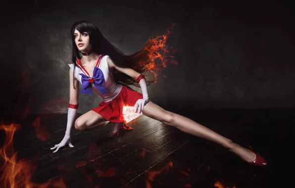 Anime, cosplay, diska, Sailor Moon