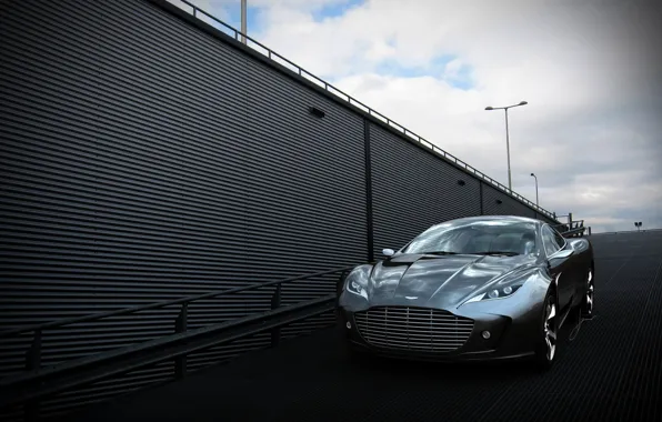 Aston Martin, Auto, The concept, Grey, Gauntlet, The front
