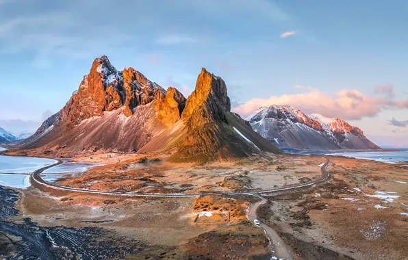 Nature, Mountains, Landscape, Iceland, Eystrahorn